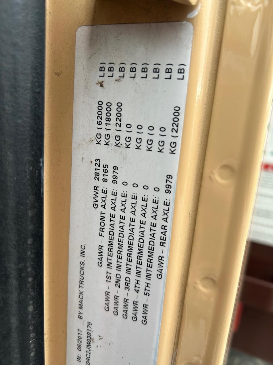 2018 MACK GRANITE GU713 2018 MACK GRANITE GU713 - image 6 of 6